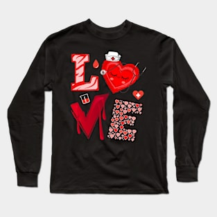 Nurse Love Valentine's Day Long Sleeve T-Shirt